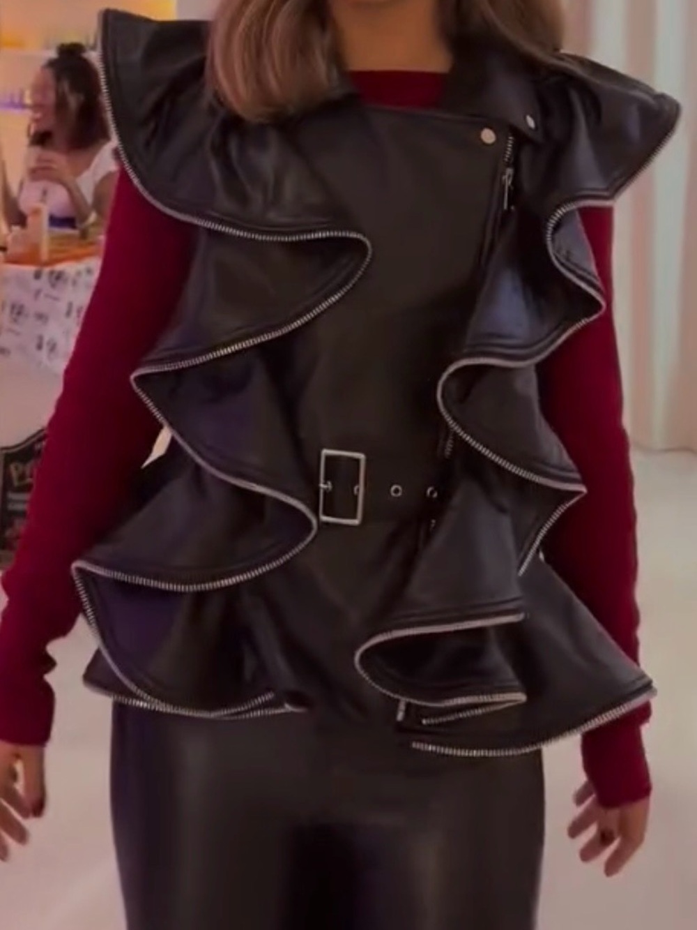 Wild Child NYC Leather Vest Lynx
